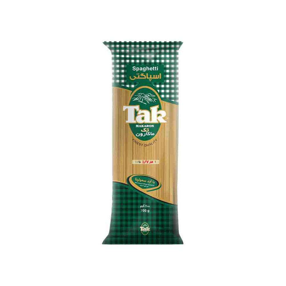 ماکارونی اسپاگتی 1/7 تک 700 گرمی