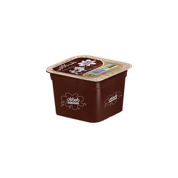 khame-damdaran-choclate-1000 خامه کاکائویی دامداران 100 گرم